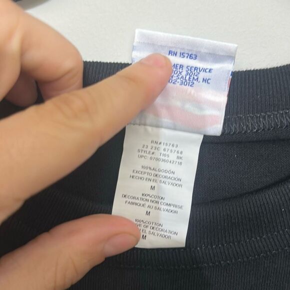 Champion Mens Black‎ Chubby Snacks Graphic Short Sleeve Cotton T-Shirt Medium - Picture 7 of 7